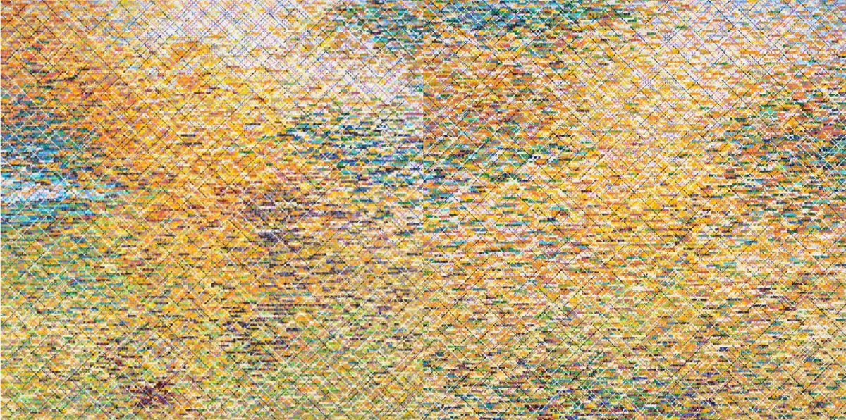 藝術家莊普2014年作品〈看不見的風景層〉，《光陰的聚落》系列作品