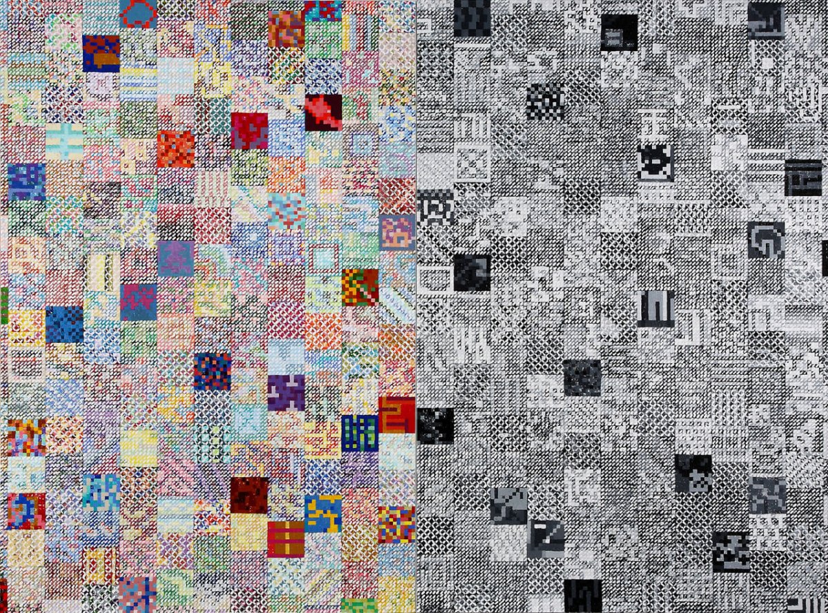 藝術家莊普2012年作品〈消失與再生〉，《斜角遇馬遠》系列作品