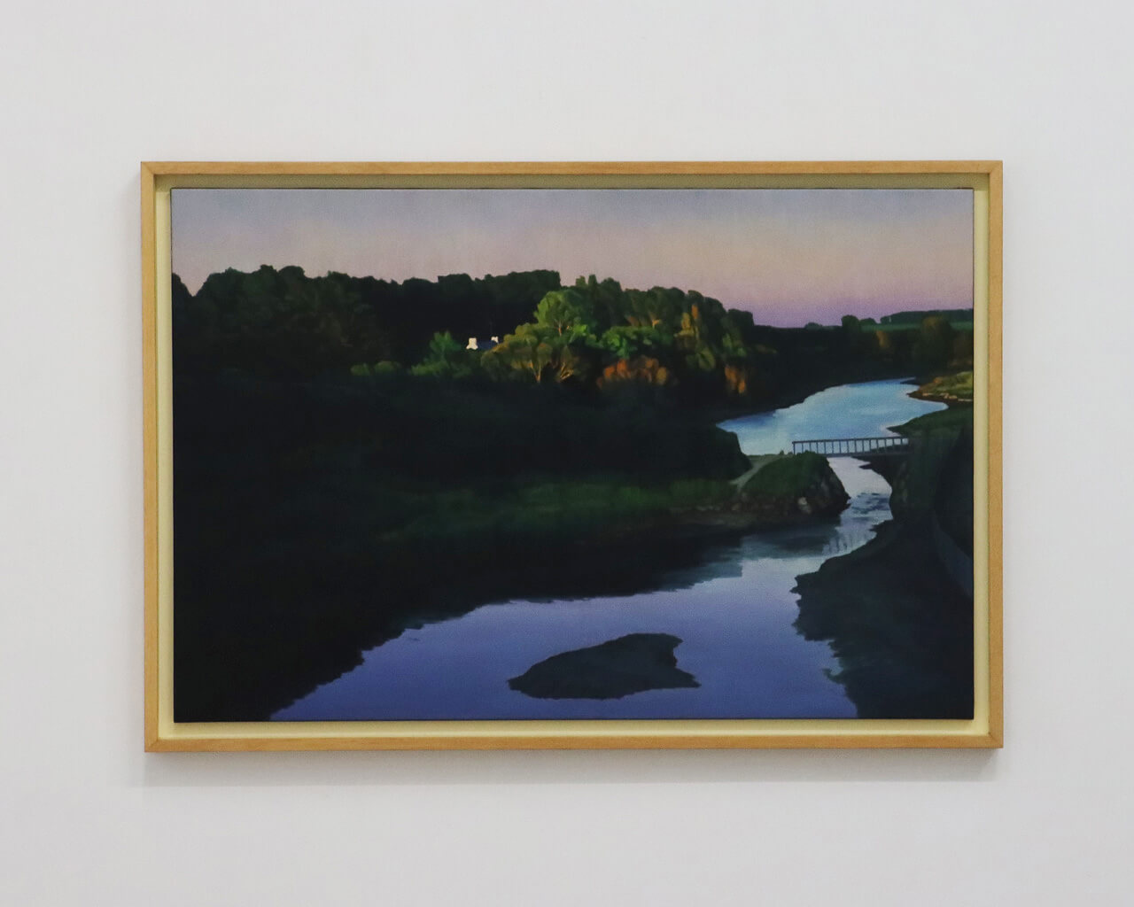 Artist Chan Kin-Chung’s 1992-1993 work -- View of Brittany No.5 depicts the natural scenery of mountains, forests, and rivers in France
